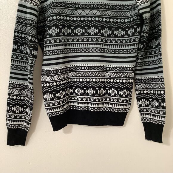 San Antonio Spurs NBA Fair Isle Aztec Knitted Ugly Christmas Sweater M Holiday - Picture 7 of 8